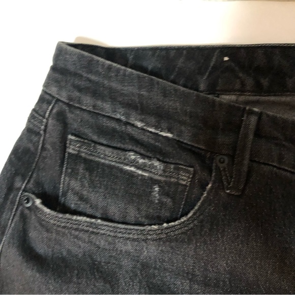 NWT Good American black slight distressed denim size 16 - Picture 13 of 14